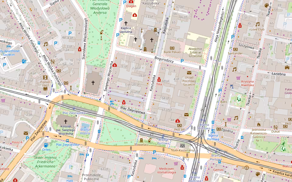 Mapa: Babusya Bistro, ul. Kaszubska 20 w Szczecinie
